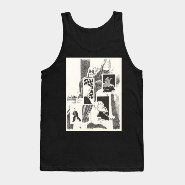 Dave Sim's original Cover Art to Comics Journal #83 Tank Top by Matt Dow's AMOC TeePublic Shop